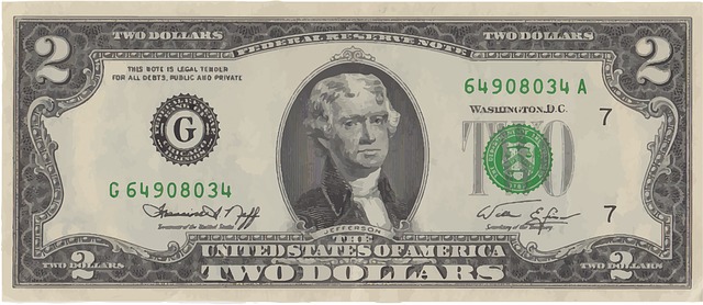 dvoudolarová bankovka